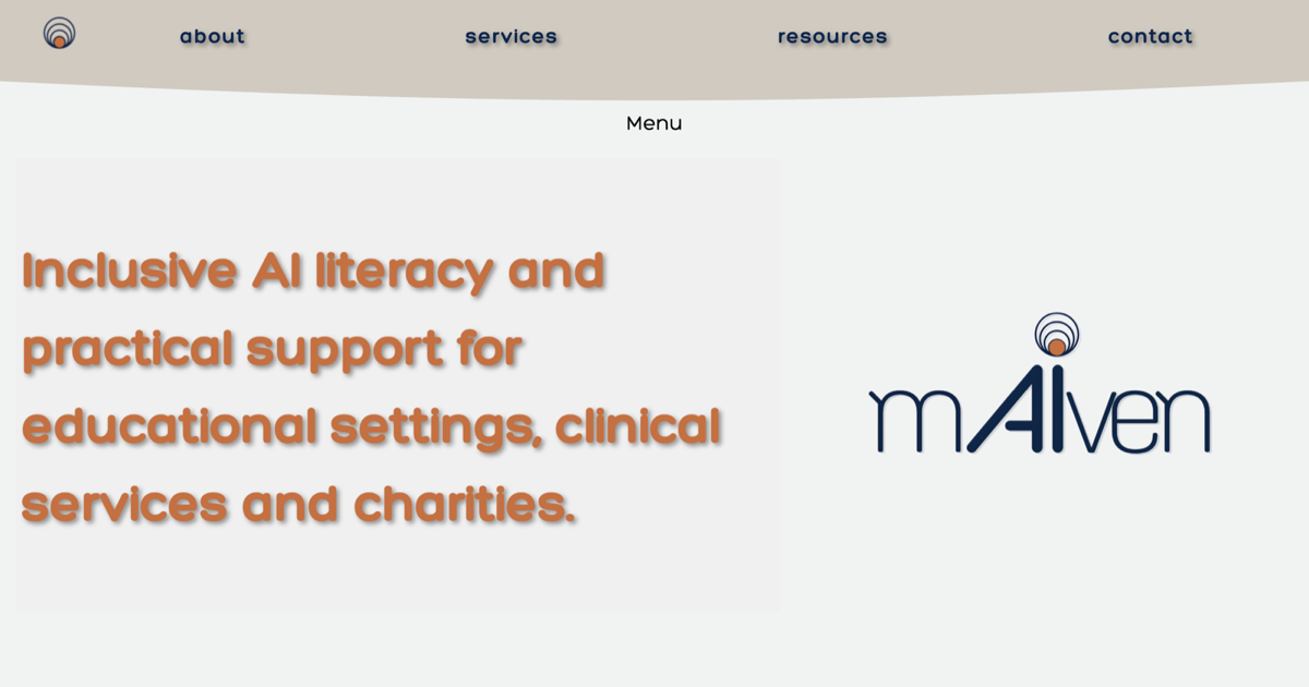 mAIven CIC website design by LunaClara Design